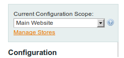 magento store backend